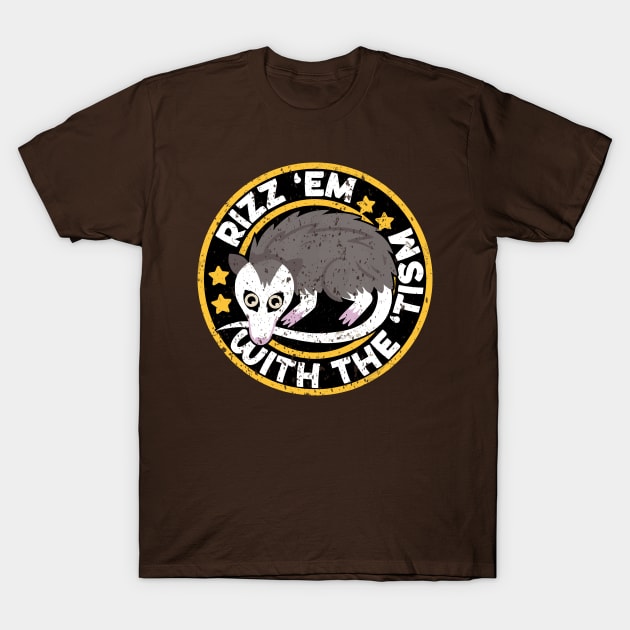 Autism Rizz Em With The Tism Autistic Possum T-Shirt by LEGO